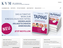 Tablet Screenshot of kvm-medizinverlag.de